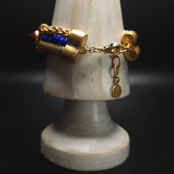 Vince Camuto gold tone triple strand chain bracelet. - Picture 3 of 7